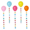 Birthday Brights Balloons With Star and Happy Birthday Tails