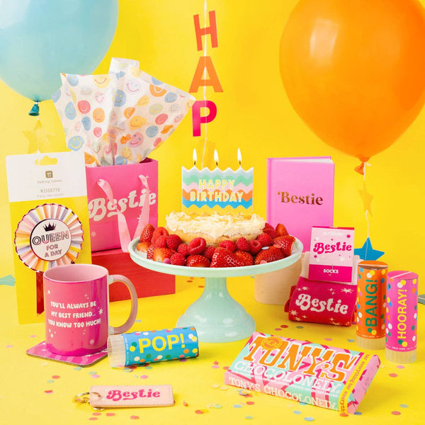 Birthday Brights Balloons With Star and Happy Birthday Tails