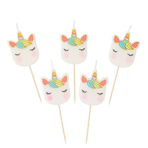 Unicorn Face Birthday Candles