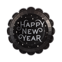 Black Glitter and Silver Foil New Year Tiaras