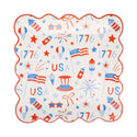 USA Icons Paper Plate