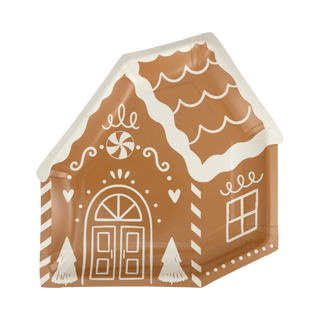 Gingerbread House Shaped Plates
