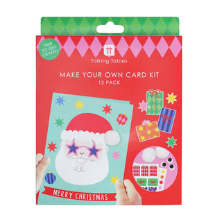 Santa Christmas Card Kit - 12 Pack | Christmas Craft