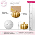 Harvest Gold Pumpkin Place Card Holders