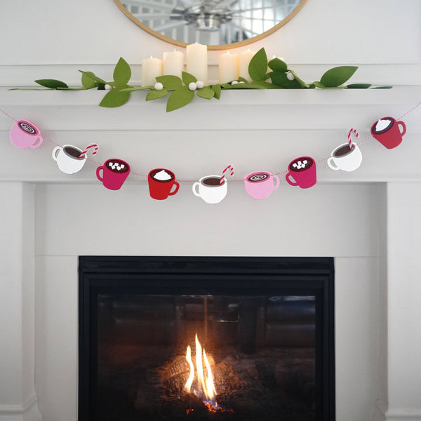 Hot Cocoa Mugs Garland