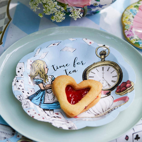 Alice in Wonderland Blue 7" Plates