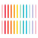 Rainbow Birthday Candles - 24 Pack | Cake Candles