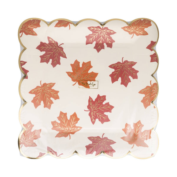 Falling Leaves Paper Plates