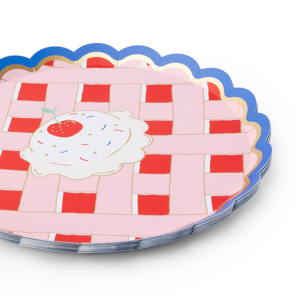 CHERRY PIE DESSERT PLATES