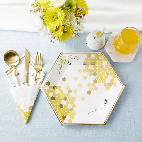 Sweet as can Bee 62 piece Tableware Set (16 guests)