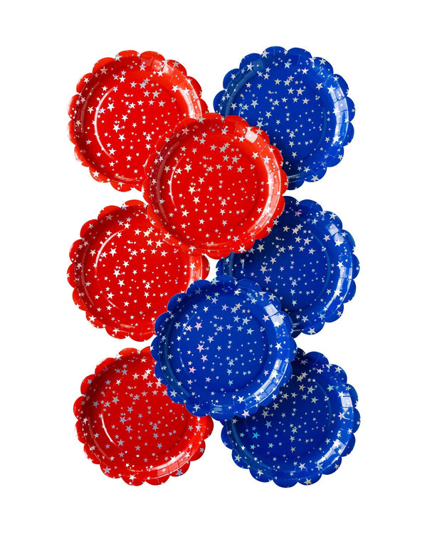 USA Star Shaped Plates