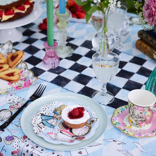 Alice in Wonderland Blue 7" Plates