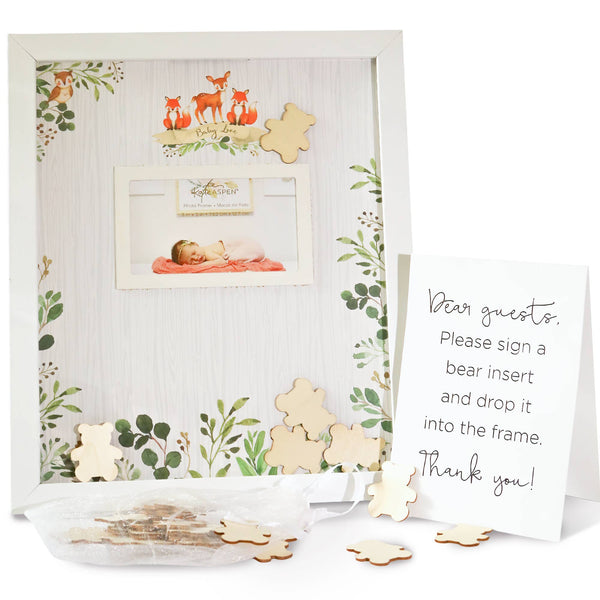 Baby Shower Guest Book Alternative - Woodland Baby
