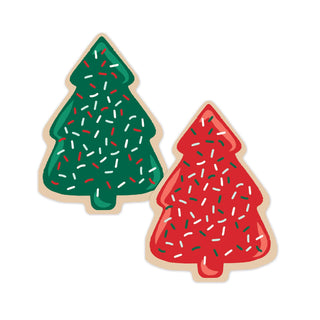 Tree Cookie Napkin Set - Christmas Holiday Party Napkins 24 Pack