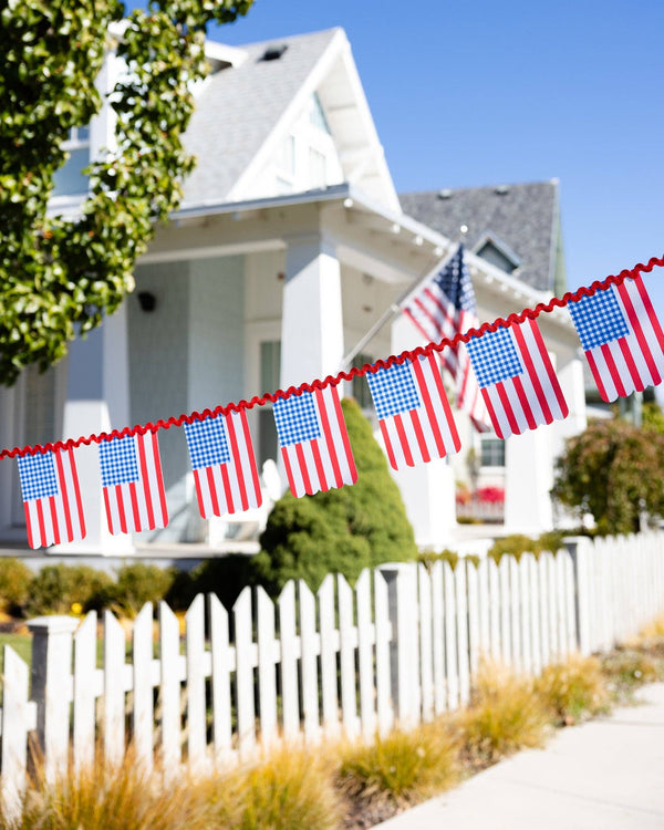 Floral Flag Plates