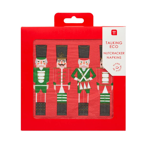 Red Nutcracker Christmas Napkin