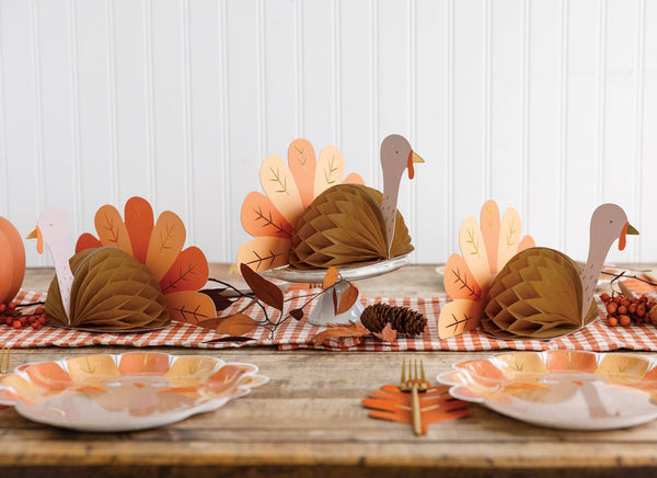 Honeycomb Turkey Centerpieces