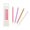 Rose Birthday Candles - 16 Pack
