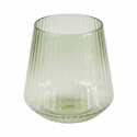 Green ribbed cup