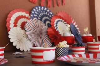 Star Cupcake Kit / Star Cupcake Toppers / Cupcake Liner / 4th of July Decor / July 4th Decor / Blue Cupcake Kit