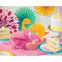 ROAR! Pink and Yellow Dinosaur Centerpieces / Girl Dinosaur Party / Dinosaur Birthday Decor / Dinosaur Honeycomb Centerpieces