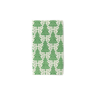 Nordic Christmas Tree Napkins / Nordic Style Tree Napkin / Christmas Napkin / Winter Napkin / Holiday Napkin / Green Pine Tree Napkins