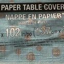 Blue and Silver Confetti Table Cover / Blue and Silver / Baby Shower Table Cover / Baby Blue Table Cover / Winter Party Table Cover