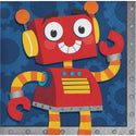 Robot Napkins / Robot Party Napkins / Robot Birthday Party/ Robot Birthday / Robot Paper Napkins
