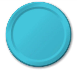 Blue Plates / Blue Lunch Plates / Bermuda Blue Plates / Baby Shower Plate / Baby Boy Plate / Birthday Party Plate / Teal Plate