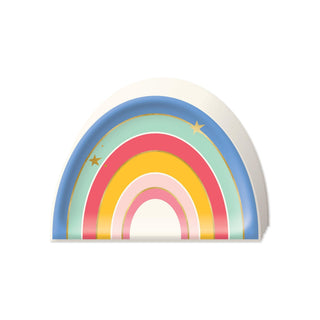 Rainbow Plates / Rainbow Paper Plate / Rainbow Striped Party Plate / Rainbow Shaped Party Plate / Rainbow Party / Somewhere Over the Rainbow