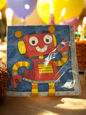 Robot Napkins / Robot Party Napkins / Robot Birthday Party/ Robot Birthday / Robot Paper Napkins