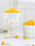 Spring Daisy Baking Cups / Floral Treat Cups / Yellow Pastel Baking Cups / Spring Party Decor / Easter Party / Tea Party / Daisy treat cups