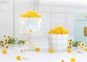 Spring Daisy Baking Cups / Floral Treat Cups / Yellow Pastel Baking Cups / Spring Party Decor / Easter Party / Tea Party / Daisy treat cups
