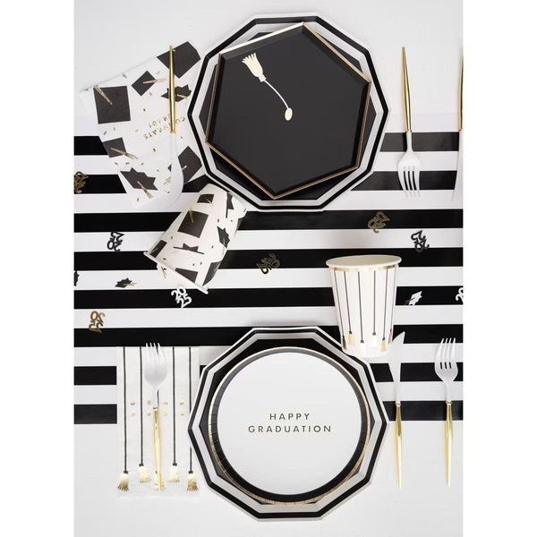 Black and White Streamers / Graduation Decor / Halloween Decor / Birthday Party Streamers / Party Streamers / Anniversary Party Streamers