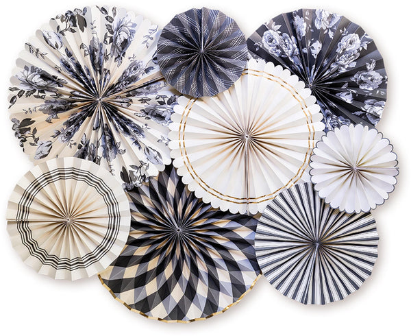 Black and White Streamers / Graduation Decor / Halloween Decor / Birthday Party Streamers / Party Streamers / Anniversary Party Streamers