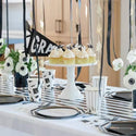 Black and White Streamers / Graduation Decor / Halloween Decor / Birthday Party Streamers / Party Streamers / Anniversary Party Streamers