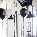 Black and White Streamers / Graduation Decor / Halloween Decor / Birthday Party Streamers / Party Streamers / Anniversary Party Streamers