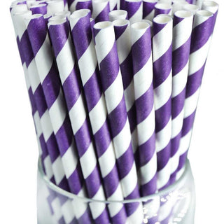 Striped Paper Party Straws | Eco Friendly Drinking Straws for Birthday Baby Shower Wedding | Striped Paper Straws | Colorful Paper Straws