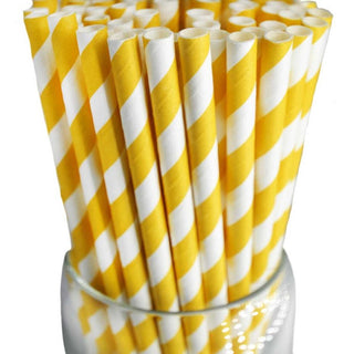 Striped Paper Party Straws | Eco Friendly Drinking Straws for Birthday Baby Shower Wedding | Striped Paper Straws | Colorful Paper Straws