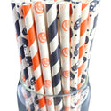 Paper Party Straws | Eco Friendly Drinking Straws for Birthday Baby Shower Wedding | Striped Paper Straws | Colorful Paper Straws