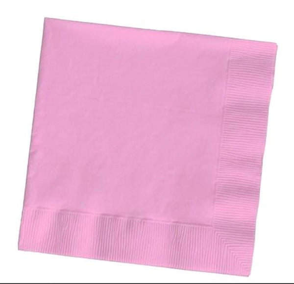 Pink Cocktail Napkins / Pink Napkin / Small Pink Napkins / Set of 50 / Candy Pink Napkins / Pink Party Napkins