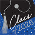 Class of 2026 Graduation Napkins | 6.5" | 36 Pack | Graduation Party Supplies | Grad Party Napkins | Red | Blue | Green | Silver