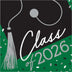 Class of 2026 Graduation Napkins | 6.5" | 36 Pack | Graduation Party Supplies | Grad Party Napkins | Red | Blue | Green | Silver