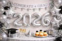 2026 Gold Foil Number Jumbo Balloons | 1 Set | Graduation Party Decor | Class of 2026 Balloon | Senior Night | 34" | Gold | Silver | Pink