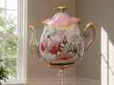 Floral Teapot Foil Balloon | Large Teapot Balloon | Tea Party Decor | Bridal Shower Balloon | Garden Party Balloon | Vintage Tea Theme Decor