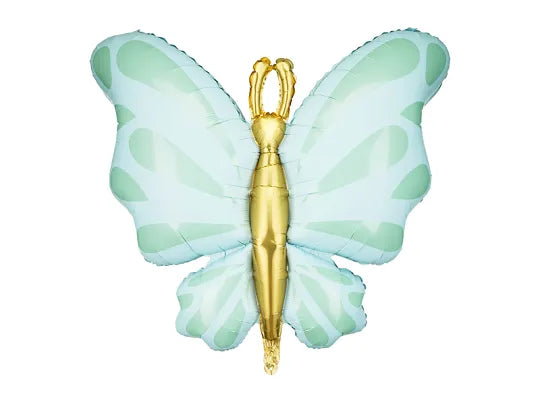 Foil Balloon Butterfly Mint