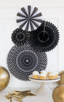 Black Party Fan Set