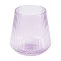Purple ribbed cup