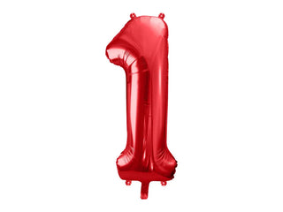 Red Number 1 Foil Balloon