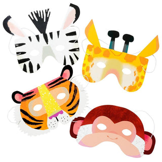 Animal Party Masks 8PK  | Oh So Fancy Party